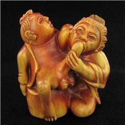 Handcrafted Kamasutra Boxwood Netsuke (CLB-552)