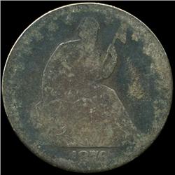 1876 Seated Half Circulated (COI-5842)
