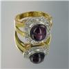 Image 1 : 7.3ct Star Ruby & Diamond Ladies 14k Ring (JEW-1429)
