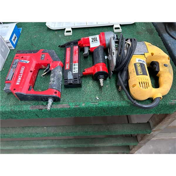 Craftsman Air Brad Nailer/Staple Gun Dewalt Electric Jigsaw