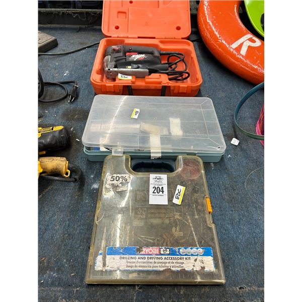 Skill Electric Drill Saw, Bins, Hardware
