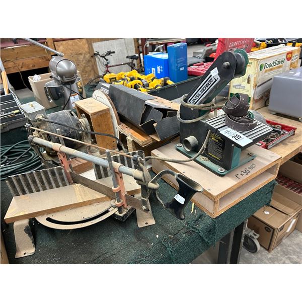 CM Mini Bench Top Belt Sander, Letter Number Template, Disc Sander,