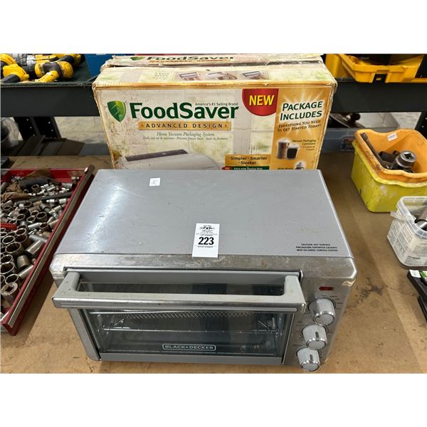 B & D Toaster Oven, Food Saver Vac Packer