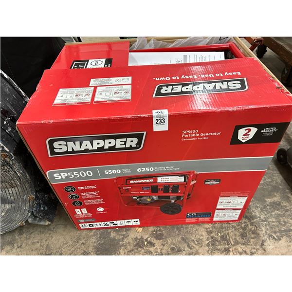 Snapper SP5500 Portable Generator - New In Box