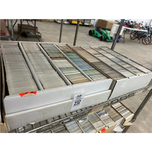 Shelf of Sports Trading Cards