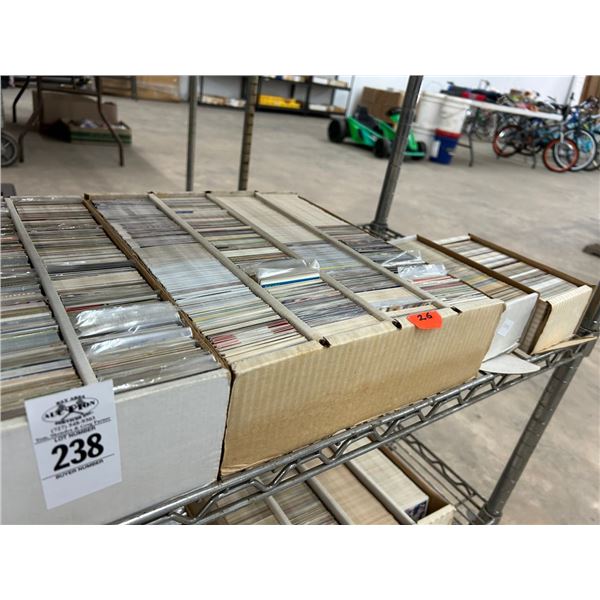 Shelf of Sports Trading Cards