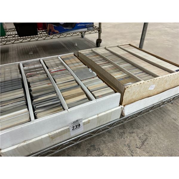 Shelf of Sports Trading Cards