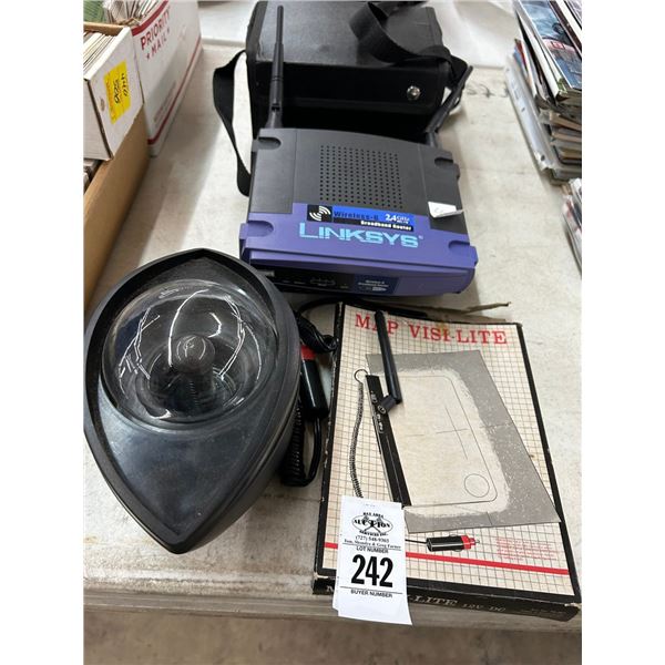 Strobe, Map Vissy Light, Wirelesss Routers, Channel Master Signal Meter