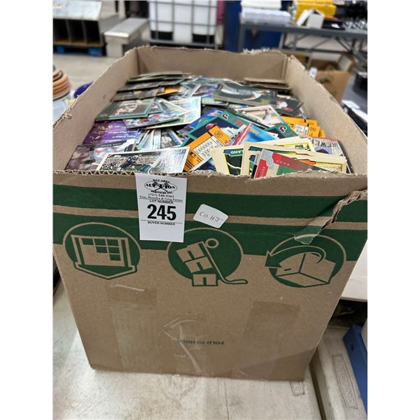 Large Box w/Asst. Sports Trading Cards