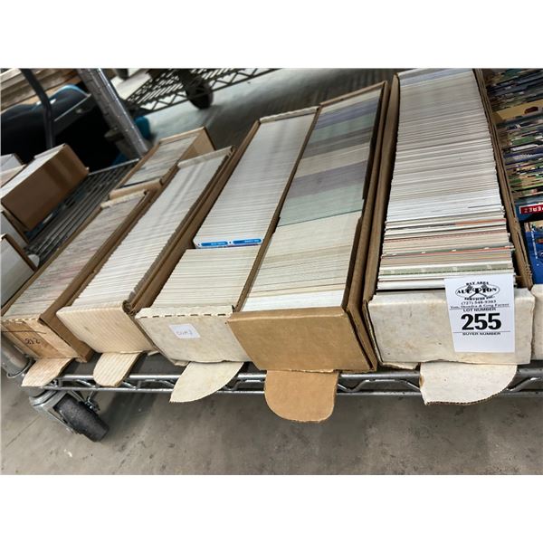 Shelf of Sports Trading Cards