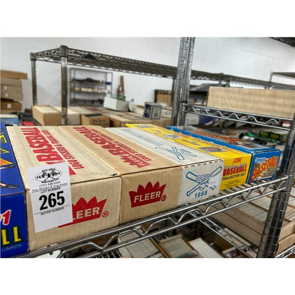 Shelf of  Sports Trading Cards