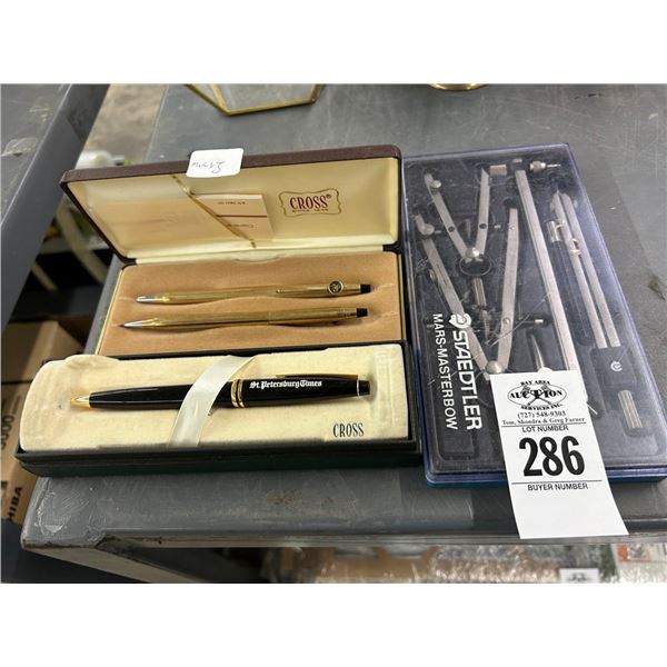 Cross Desk Pens Sets, Statler Protractors