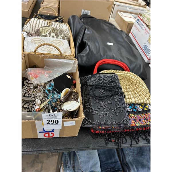 Leather Jacket, Ladie's Clutches, Fashion Jewlry