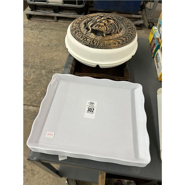 Serving Trays, Covered Dish