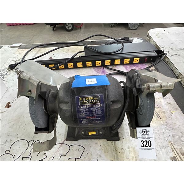 Power Craft Bench Grinder, Cord Splitter