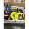 Image 1 : Ryobi Cordless Drill w/Batteries, Amp Probe