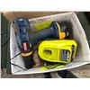 Image 2 : Ryobi Cordless Drill w/Batteries, Amp Probe