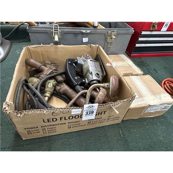 Vintage Jigsaw, Toolbox w/Hand Tools, Bracket