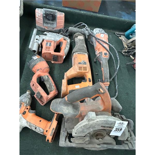 Ridgid Electric Grinder, Cordless Tools w/Charger - No Batteries