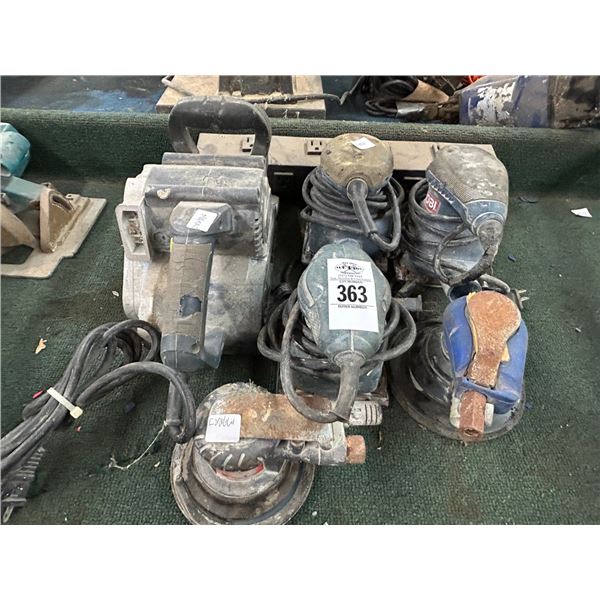 Asst Electric Belt Sanders 4, Air Disc Sanders - 2