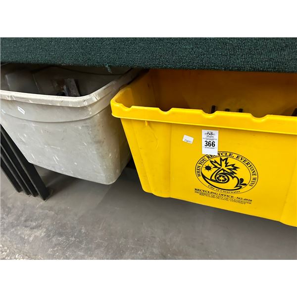 Large Bins w/Power Cordless Tools, Drop Light, Hand Tools - 2