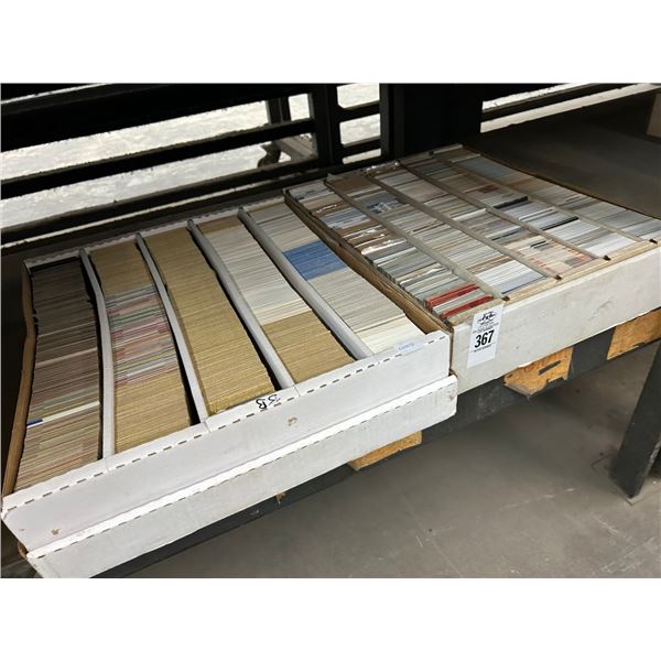 Large Flats 2 w/Asst. Sport Trading Cards