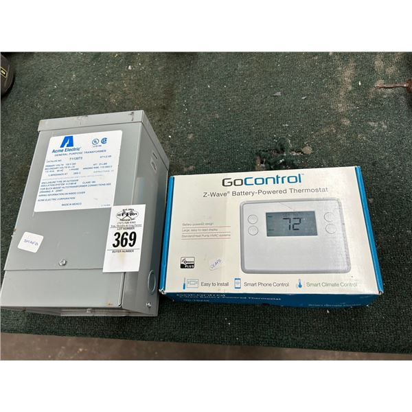 Acme Transformer, Battery Power Thermostat