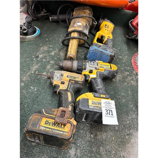 Dewalt Electric Cordless Grinders, Cordless Drills w/Batteries - No Charger