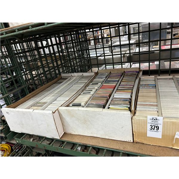 Shelf of Sports Trading Cards