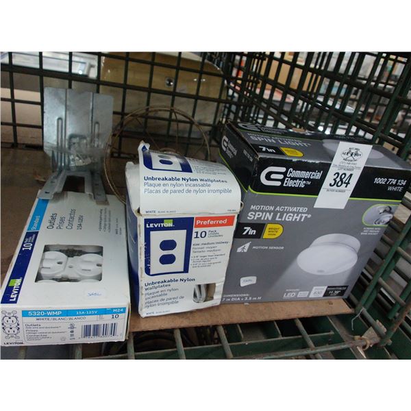 Spin Light, Wall Plates, Outlets