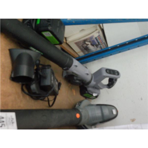 Cordless Leaf Blowers 2 w/Batteries/Charger