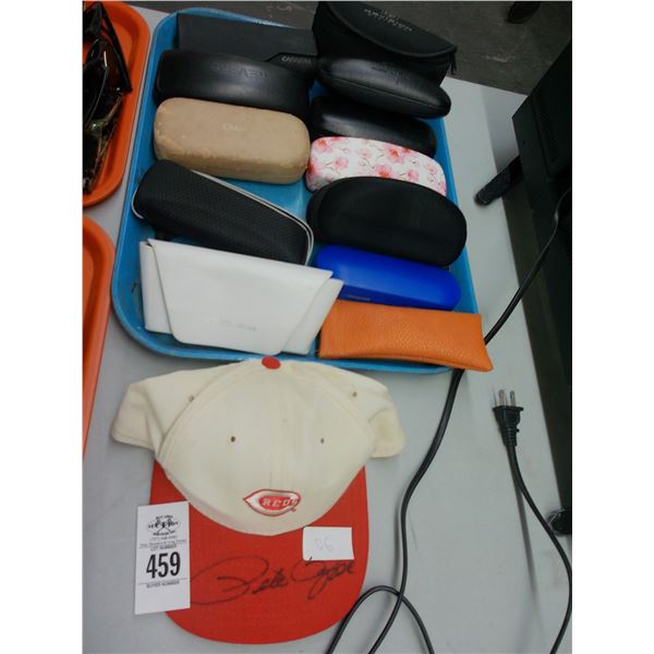 Pete Rose Autographed Baseball Cap, Asst. Glass Cases