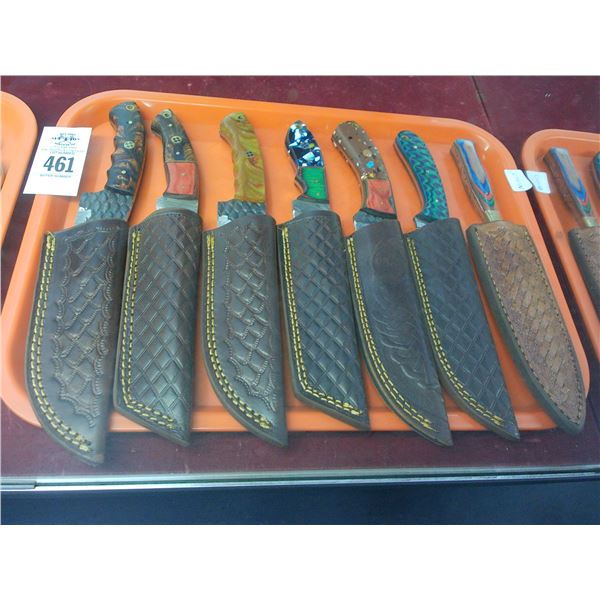 7-Custom Knife w/Sheath - 7 X $