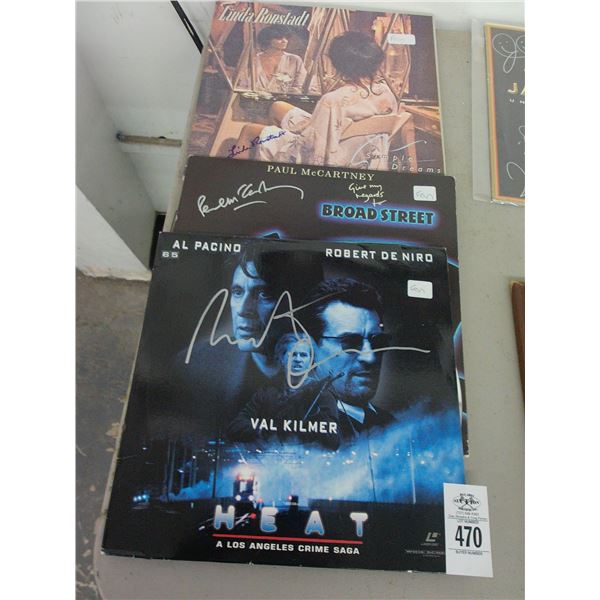 Robert De Niro/Al Pachino Heat Autographed Disc, Paul McCartney Autographed