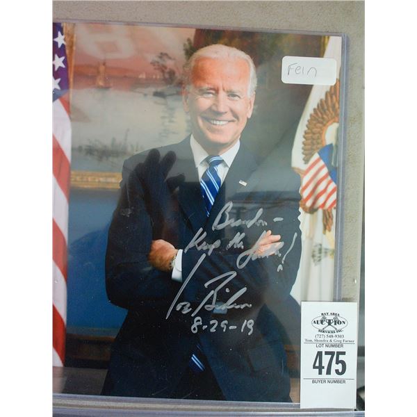 President Joe Biden 2019 Autographed Photo
