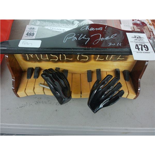 Billy Joel 2011 Autographed Mini Piano Art