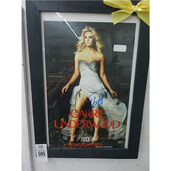 Carrie Underwood Autographed Promotion