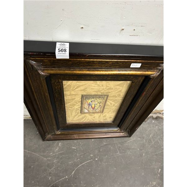 Framed Parrots Wall Art -  24"  X  30"