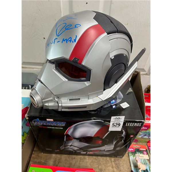 Marvel Avengers Antman Autographed Hal Rudd Helmet