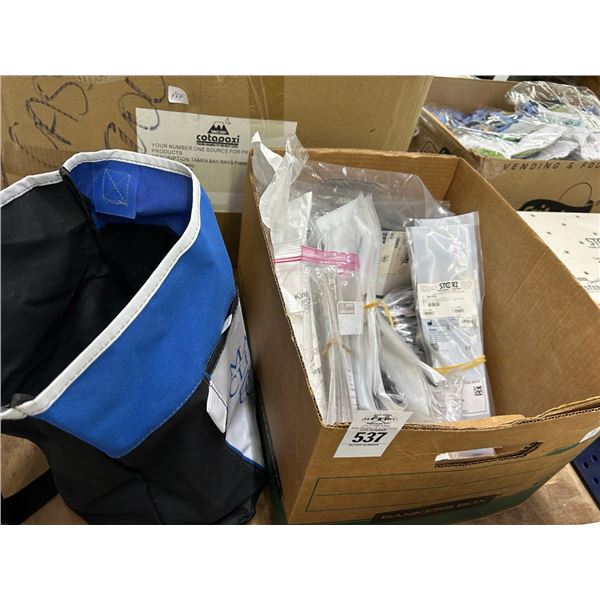 Bag w/Cables, Box w/Asst. Medical Instruments