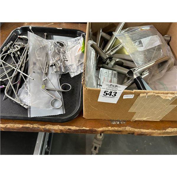 Tray/Box w/Medical Instruments