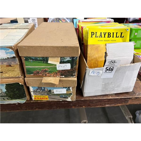 Collector Movie Playbills, Vintage Postcards, Souvenir Shot Glasses