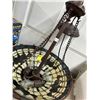 Image 2 : Ornate Leaded Glass Hanging Lamp