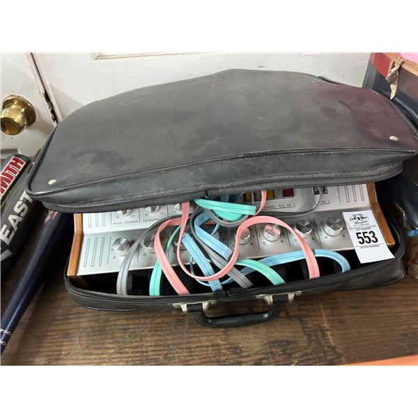 Professional P8 Wave Pulse Unit Tens Unit w/Pads and Carry Case