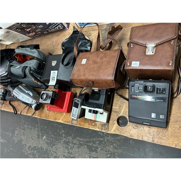 Vintage Cameras, Camcorders, Cases, Portable DVD Player