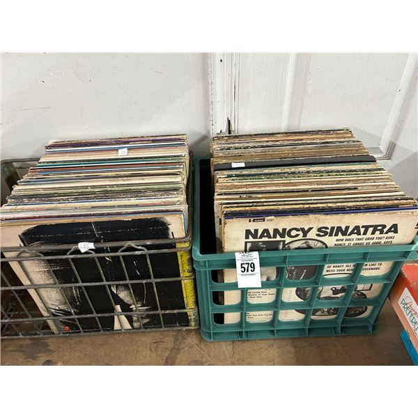 Crates 2 w/Vintage Vinyl Records