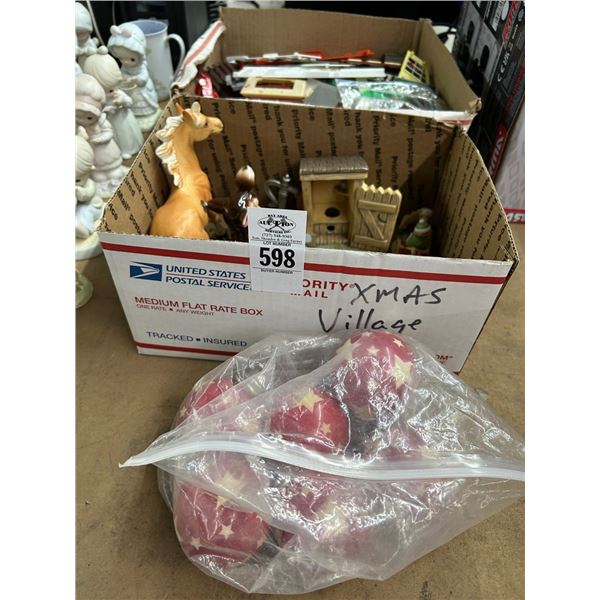 Pool Cue Ball Finials, Figurines, Train Set Accessories