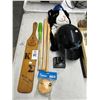 Image 1 : Mini Souvenir Baseball Bats, TB Rays Batting Helmet, Paddle, Hat, Bell