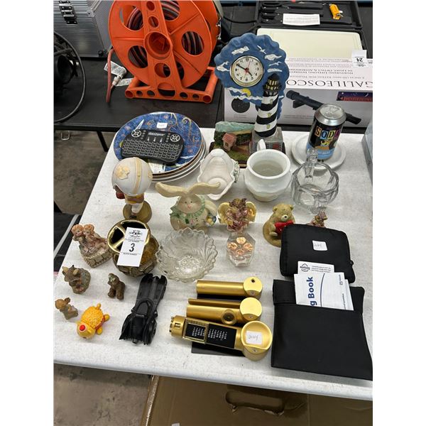 Figurines, Bat Mobile, Lighthouse Clock, Game Console, Log Book, Décor