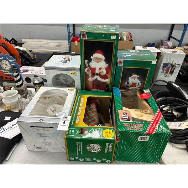 2-Barbie Collector Anniversary Clocks, Christmas Figurines - 6